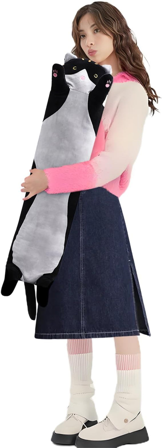 shangman Lovely Plush Cat Doll Cute Cartoon Soft Stuffed Kitten 90cm/35.4in)