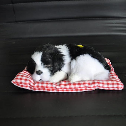 Simulation Lovely Dog That Make Sounds Doll Cute Sleeping Plush Decorations,1Pcs Sleeping