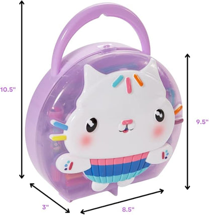 Gabby’s Dollhouse Coloring & Sticker Activity Set for Kids with Travel Carrying Case
