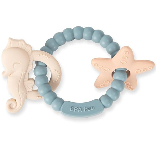 Silicone Teethers for Babies 0-6 6-12 Months Baby Teething Toys