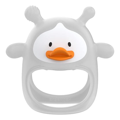 Teething Toys for Babies 0-6 Months, Never Drop Silicone Baby Teether
