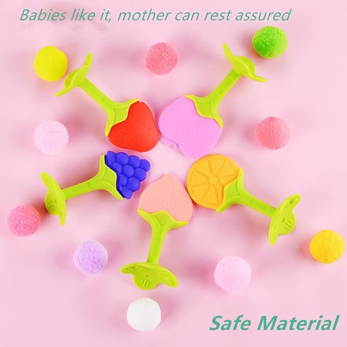 Baby Teething Toys, Freezer BPA Free Silicone Baby Teether Chew Toys