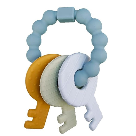 Baby Keys Teether Toys,Silicone Teething Toys for 3+ Months
