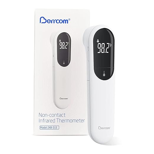 Berrcom No Touch Forehead Thermometer for Adults and Kids, Digital