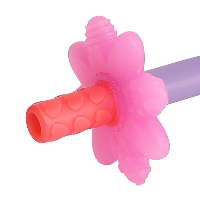 Itzy Ritzy Teensy Tube Teether; Textured Hollow Baby Teething Tube