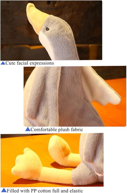 NatureMan 19.7" Swan Stuffed Animal, Cute Soft Goose Toy Plushie Pillow Doll ThrowHugging Cushion Birthday Gifts - Perfect Companion for Kids