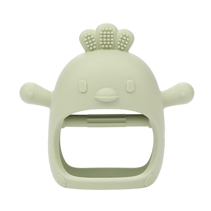 AIXMEET Silicone Baby Teething Toys, Chick Baby Teether Toy for 3+ Months