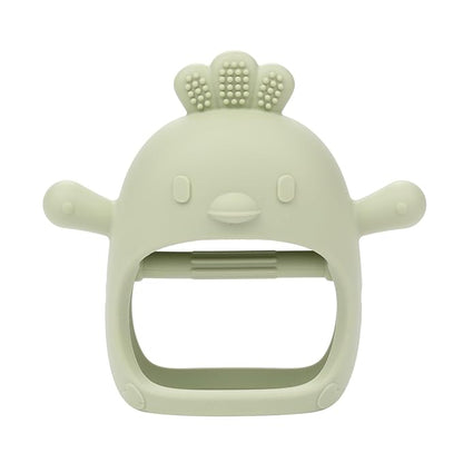 AIXMEET Silicone Baby Teething Toys, Chick Baby Teether Toy for 3+ Months