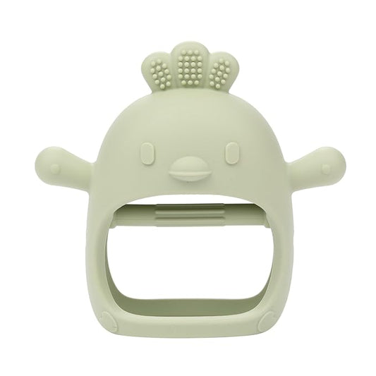 AIXMEET Silicone Baby Teething Toys, Chick Baby Teether Toy for 3+ Months