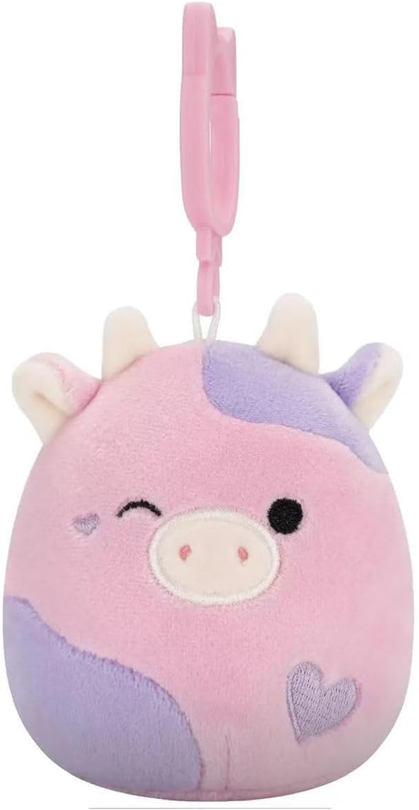 Squishmallows 2025 Valentine Squad 3.5" Mini Plush Doll Clip Keychain (Set of 6)