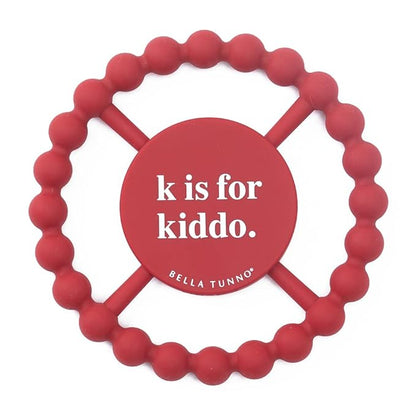 Bella Tunno Happy Teether ??Soft & Easy Grip Baby Teether Toy, Silicone Teether Ring to Help Soothe Gums