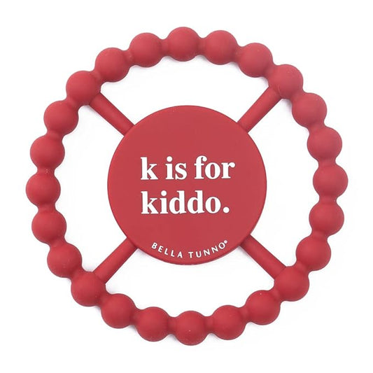 Bella Tunno Happy Teether ??Soft & Easy Grip Baby Teether Toy, Silicone Teether Ring to Help Soothe Gums