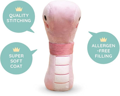 Bellzi Worm Cute Stuffed Animal Plush Toy - Adorable Soft Worm Toy Plushies and Gifts