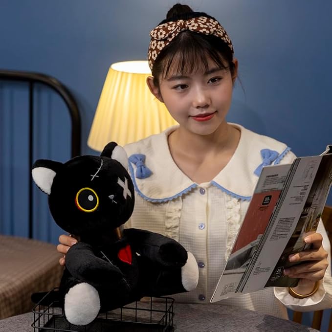 Cat Plush Doll, Soft Anime Cat Plush Doll (25cm/9.8in) (Color