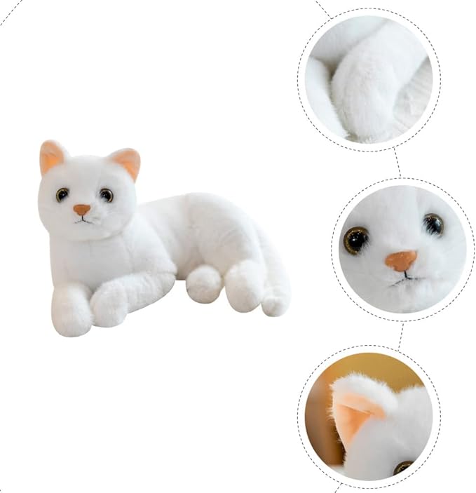 Gadpiparty Halloween Decorations Home Decor Home Decor Home Decor Plush Cat Doll, Realistic Soft Plush Cat for Boys and Girls 12 Inch)