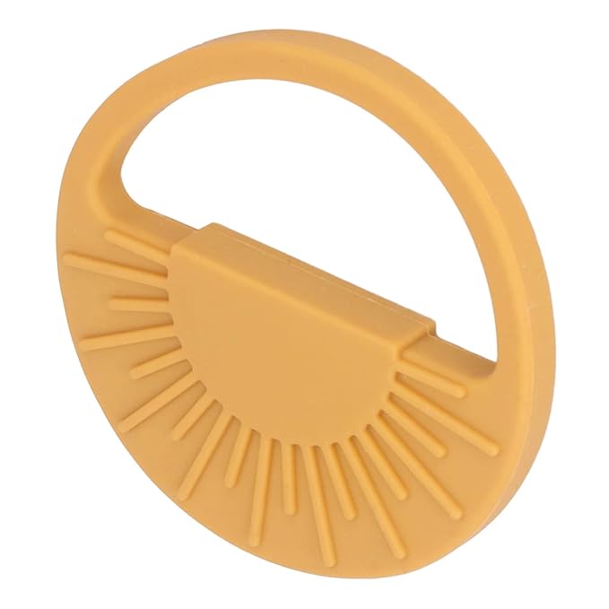 Garosa Baby Silicone Teether Toy Safe Semi Circular Sun Easy Teething(003 Yellow