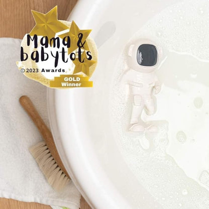 AstroGNAW (White) Natural Rubber Baby Toy for Teething, Bath time