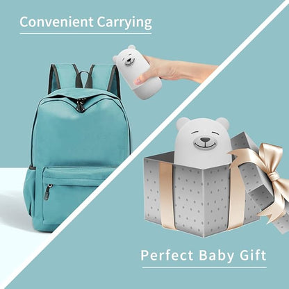 Baby Nail Clippers Set, Baby Nail Kit with Cute Case, Infant Manicure and Pedicure Health Grooming Care Can for Newborn, Kids and New Parents As Shower Gifts (Polar Bear)