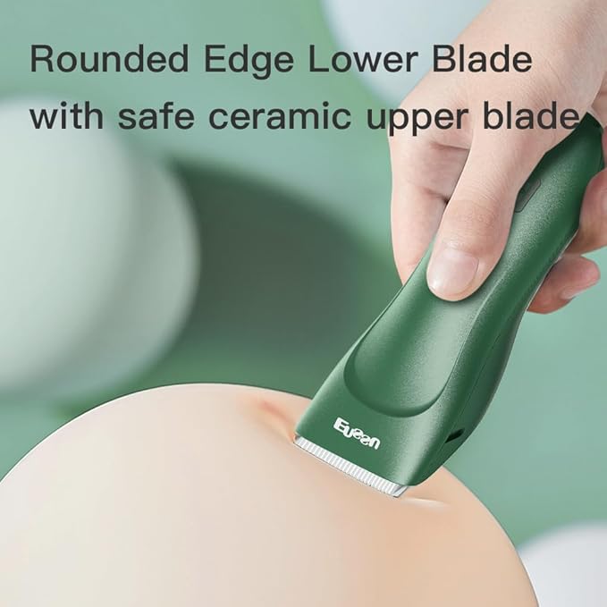 Baby Hair Clippers for Beginners - 13 Pieces Professional Baby Hair Cutting Kit, Silent Hair Clippers Autism with IPX7 Waterproof, Safe Ceramic Blades and LCD Display for Babies & Children & Adults