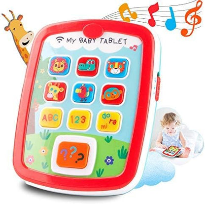 HISTOYE Baby Tablets Toys for 1 Year Old Boys Girls 1-2 Educational 12-18 Month 1 2 3 Year 123 Sounds