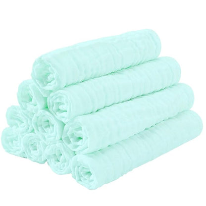 Muslin Burp Cloths for Baby 10 Pack 100% Cotton Baby 20''X10'' Super