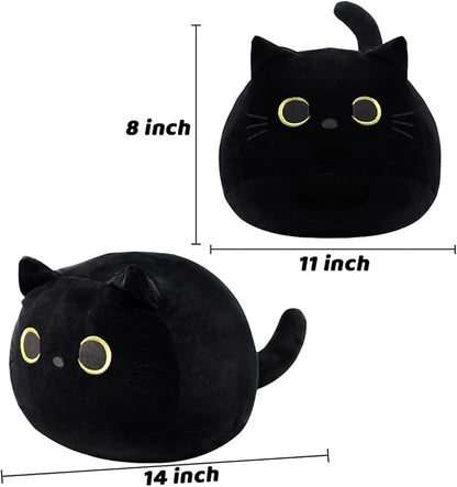 iBccly Black Cat Plush Toy: Soft, Stuffed Animal Pillow