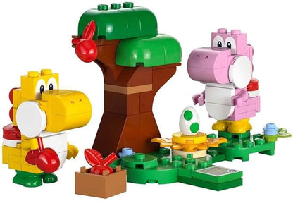 LEGO Super Mario Yoshi's Wild Forest Expansion Set, Toy with 2 Yoshi Figures Made of Stones for Boys and Girls 6 Years 71428