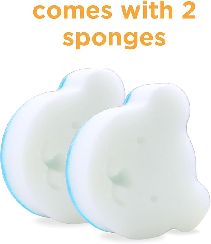 oogiebear Cradle Cap Sponge Replacement Set - Gentle & Effective Baby Scalp Care, Soft Sponge Refills for Cradle Cap Brush, 2-Pack