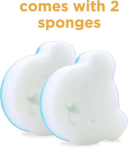 oogiebear Cradle Cap Sponge Replacement Set - Gentle & Effective Baby Scalp Care, Soft Sponge Refills for Cradle Cap Brush, 2-Pack