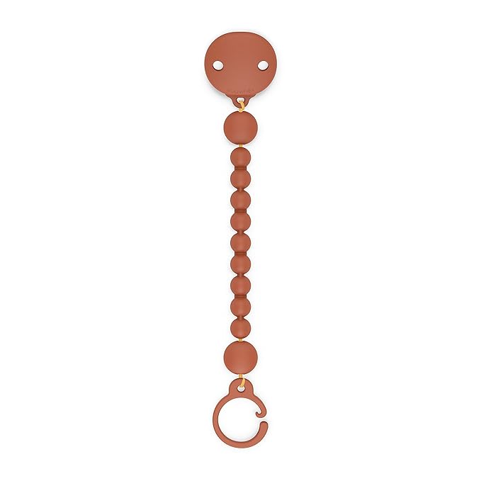 Suavinex Color Essence Silicone Baby Pacifier Clip, Single Piece 100% Soft Silicone Chain