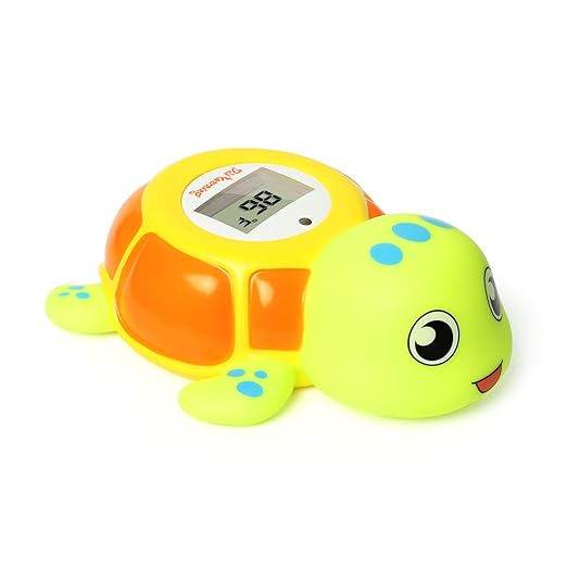 Upgrade Turtle Baby Bath Thermometer Toddlers Bath Thermometer Baby Safety BPA-Free Bath Tub Thermometer Temp Warning Water Thermometer & Room Thermometer ℃/℉