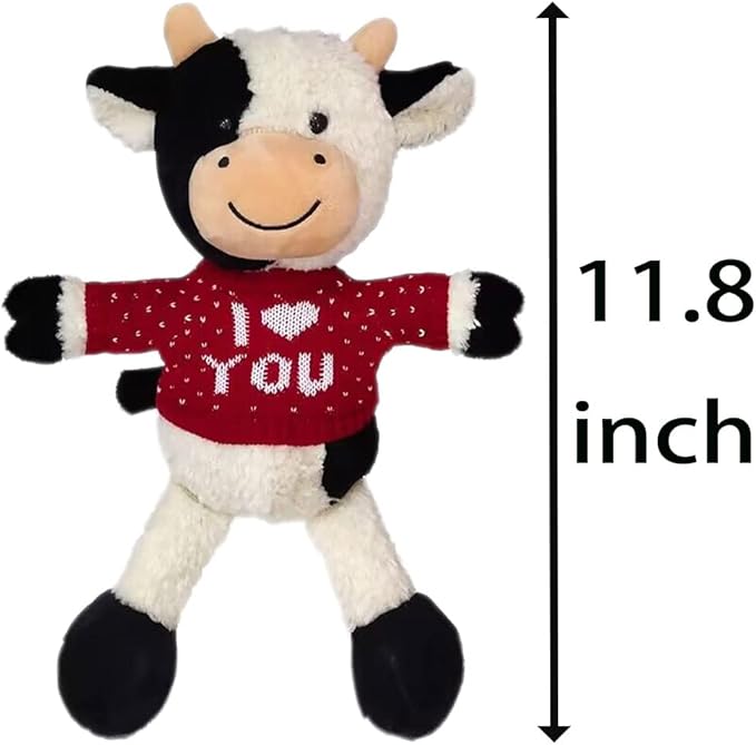 Cow Stuffed Animal Cow Plush Doll Toy 11.8 inch