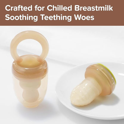 Baby Breastmilk Freezer Tray Breast Milk Popsicle Molds Cooling Fruit 4-36 Months 2 Sets