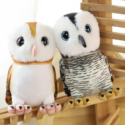 New Simulation Owl Plush Toy Cute Bird Animals Doll Baby A,20cm/ 7inch)