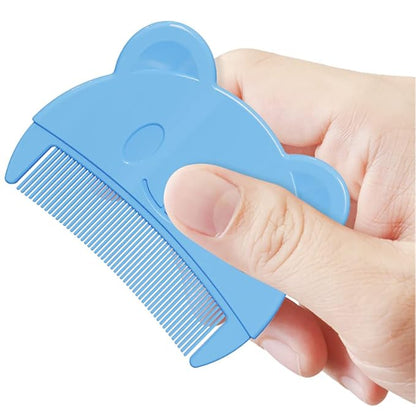 Baby Bath Brush, Baby Cradle Cap Brush, Silicone Massage Brush, Baby Comb, Children's Comb（3pcs） (Blue)