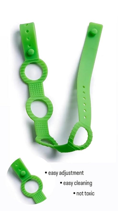 Pack of 4 Baby Toy Straps - Adjustable Elastic Straps for Strollers, High Chairs