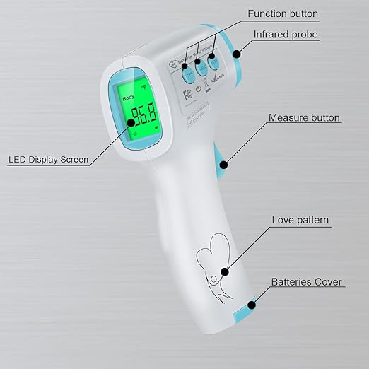 Thermometer for Adults Forehead, No Touch Thermometer for Adults