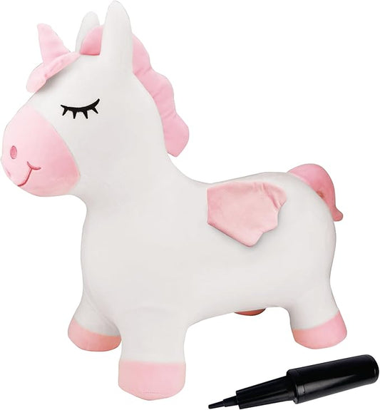 Lexibook BGP050UNI Inflatable Jumping Unicorn, for Indoor and Outdoor use