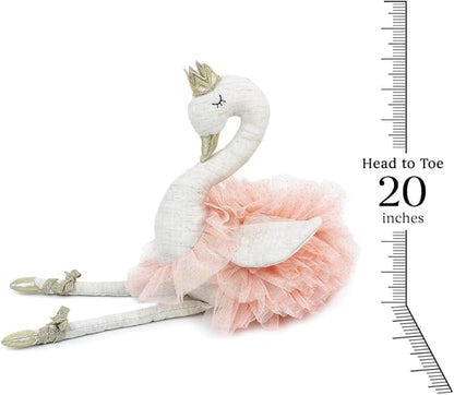 MON AMI Layla The Ballerina Doll | Swan Stuffed Animal 20 Inches