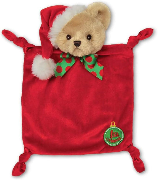 Bearington Baby Wee 1st Christmas, 8 x 7 Inch Small Teddy Bear Holiday Stuffed Animal