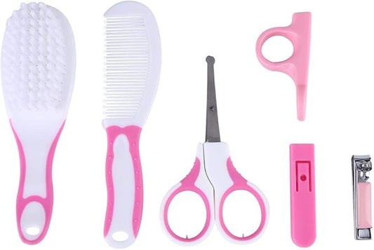 Baby Grooming Kit,Baby Healthcare and Grooming Kit,6pcs Baby Care Tools, /Blue for Nursing Baby Heath and Grooming,a New or Experienced Parents