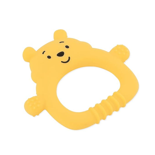 Bumkins Disney Baby Teething Freezer Toy Keys Rings, Soft Flexible Platinum Silicone Pacifier to Chew 3 Months,