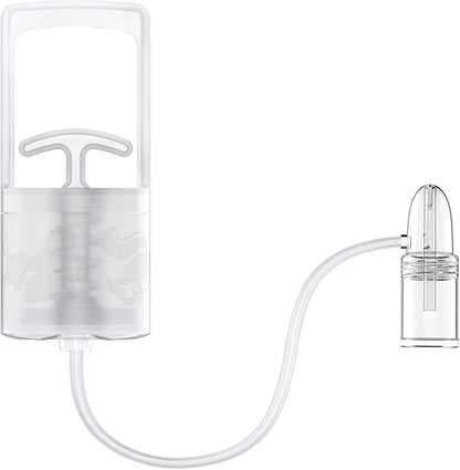 Nasal Aspirator for Baby and Toddler Nose Clearing with Hand Pump and Non-Invasive Tip for Quick, Quiet Suction (2 Fingers