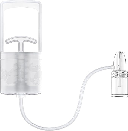 Nasal Aspirator for Baby and Toddler Nose Clearing with Hand Pump and Non-Invasive Tip for Quick, Quiet Suction (2 Fingers