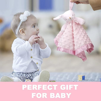 Pro Goleem Loveys for Babies Bunny Security Blanket Baby Girl 16 Inch