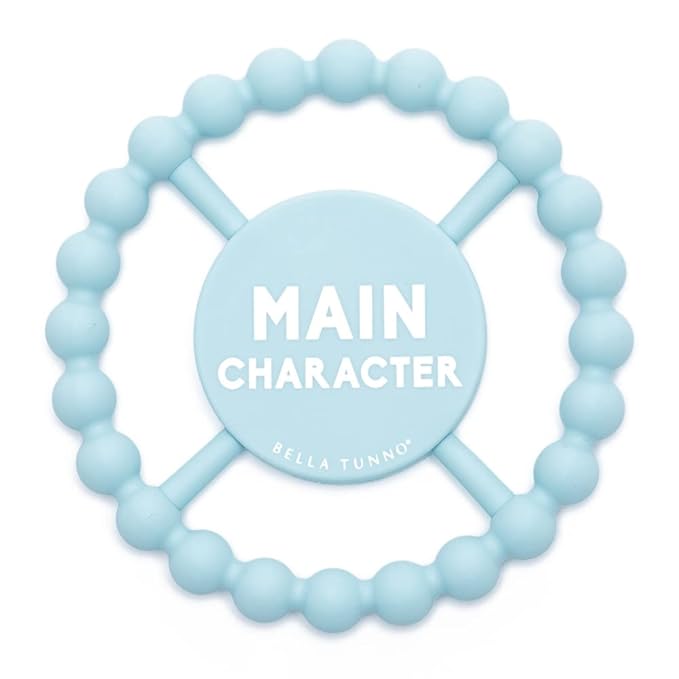 Bella Tunno Happy Teether ??Soft & Easy Grip Baby Teether Toy, Silicone Teether Ring to Help Soothe Gums