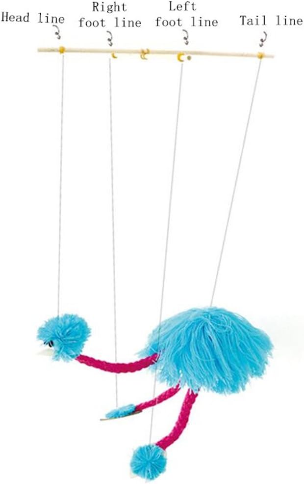 HOCHE Toy-Marionette Ostrich (Blue)