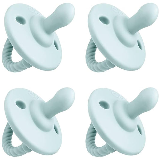 Pacifier Soother Baby 4 Pack of Pacifiers Newborn Teething 100% 0-18 Months