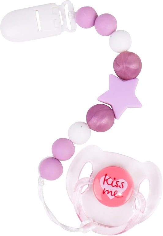Aori Pacifier Clips for Rebron Baby Dolls Pacifier Holders Silicone