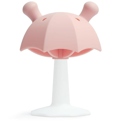 Umbrella Baby Teether with Suction Base, Keeping Baby Busy 0-6 Months, 6-12 Months 12-24 Months,